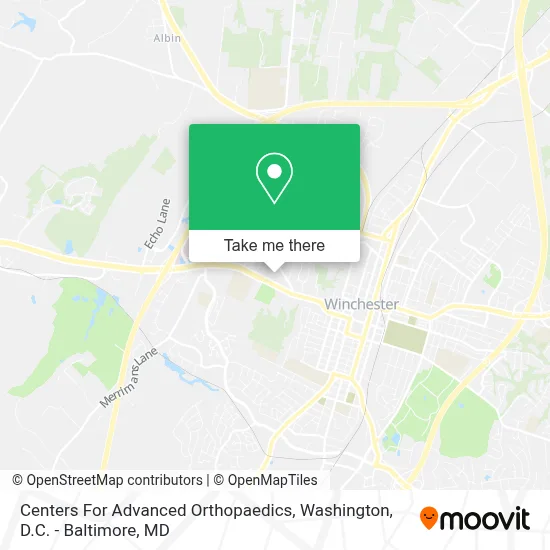 Centers For Advanced Orthopaedics map