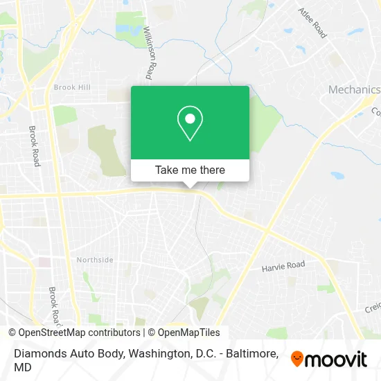 Diamonds Auto Body map