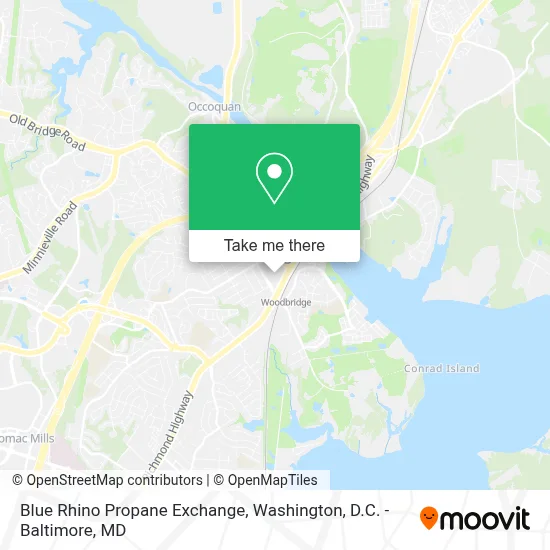 Blue Rhino Propane Exchange map