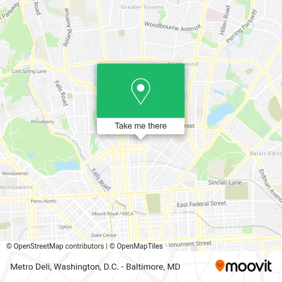 Metro Deli map