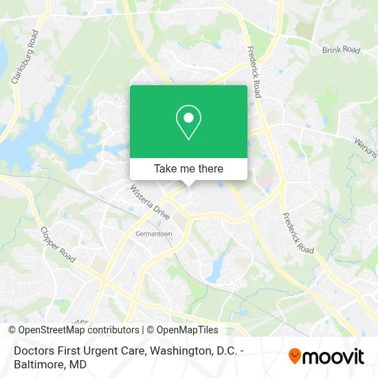 Doctors First Urgent Care map