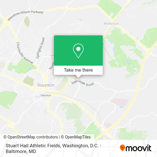 Stuart Hall Athletic Fields map