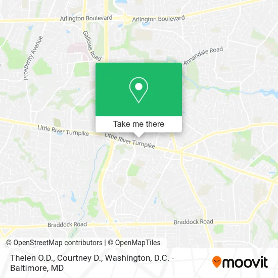 Thelen O.D., Courtney D. map