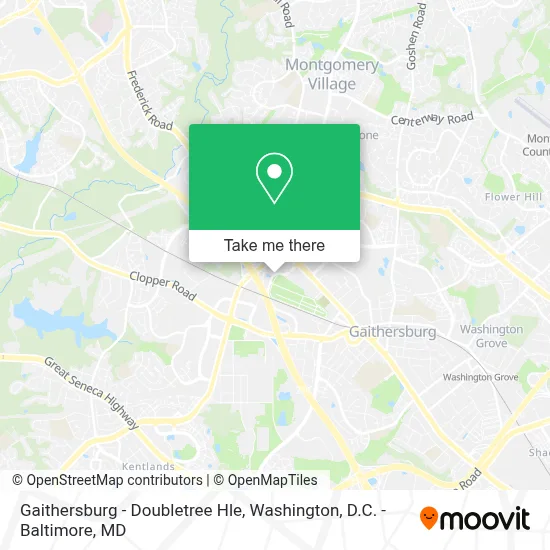 Gaithersburg - Doubletree Hle map