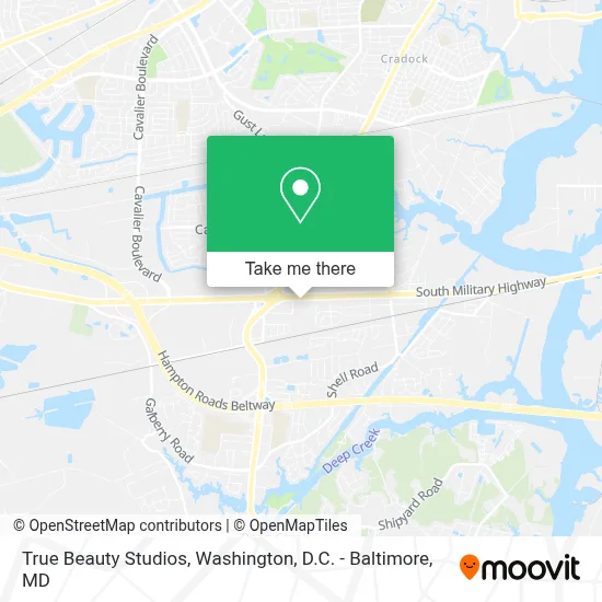 True Beauty Studios map