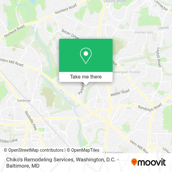 Chiko's Remodeling Services map