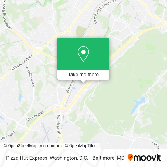 Pizza Hut Express map