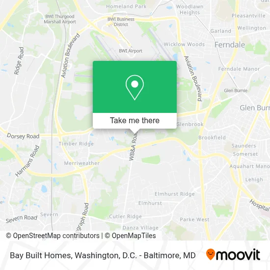 Bay Built Homes map