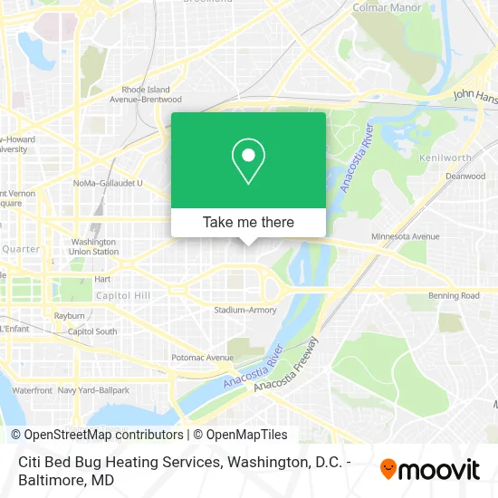 Citi Bed Bug Heating Services map