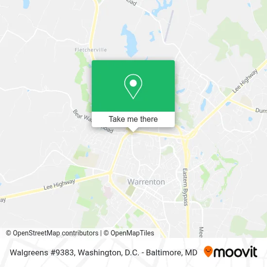 Walgreens #9383 map