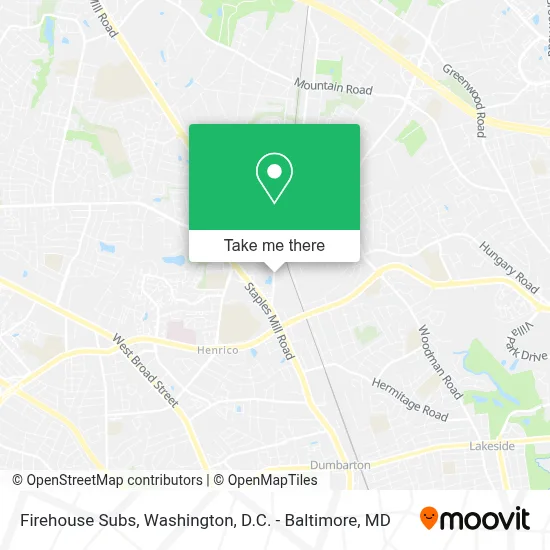 Firehouse Subs map