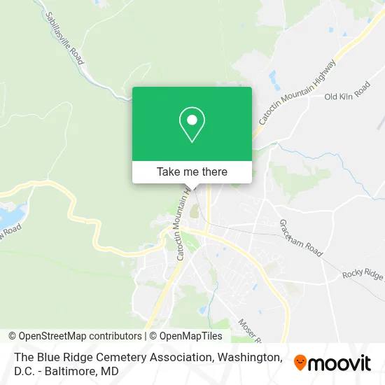 The Blue Ridge Cemetery Association map