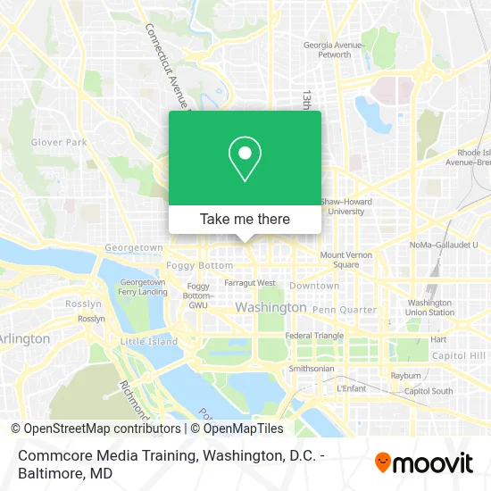 Commcore Media Training map