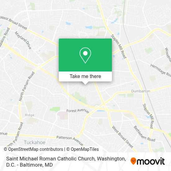 Saint Michael Roman Catholic Church map