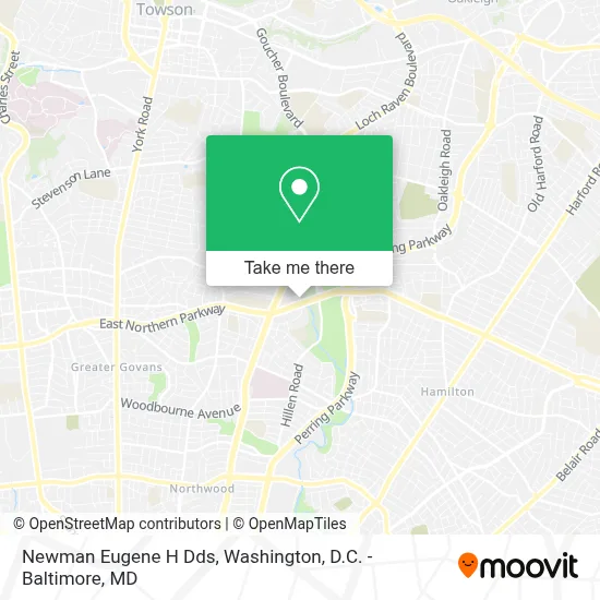 Newman Eugene H Dds map