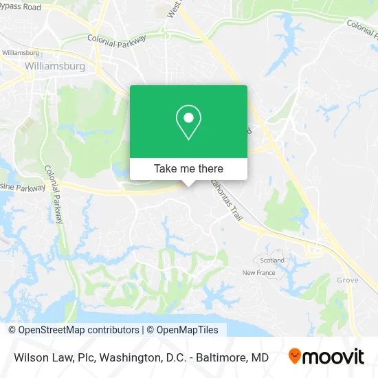 Wilson Law, Plc map