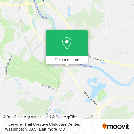 Tidewater Trail Creative Childcare Center map