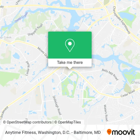 Anytime Fitness map