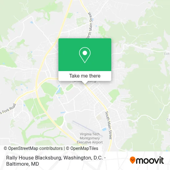 Rally House Blacksburg map
