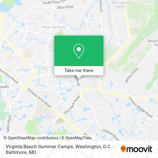 Virginia Beach Summer Camps map