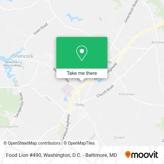 Food Lion #490 map