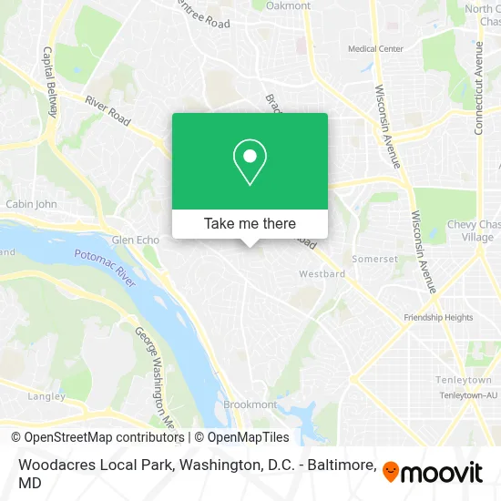 Woodacres Local Park map
