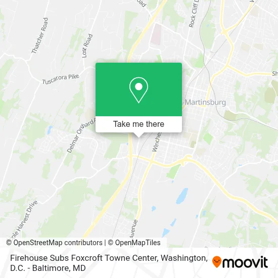 Firehouse Subs Foxcroft Towne Center map