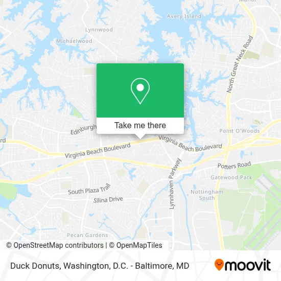 Duck Donuts map