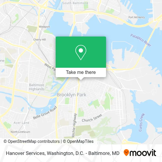 Hanover Services map