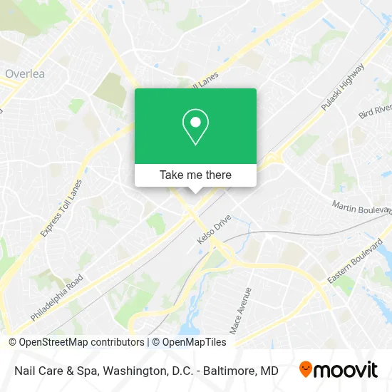 Nail Care & Spa map