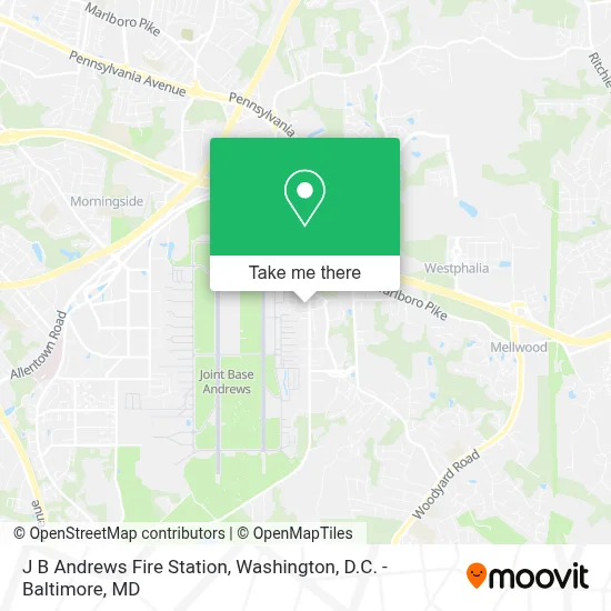 J B Andrews Fire Station map