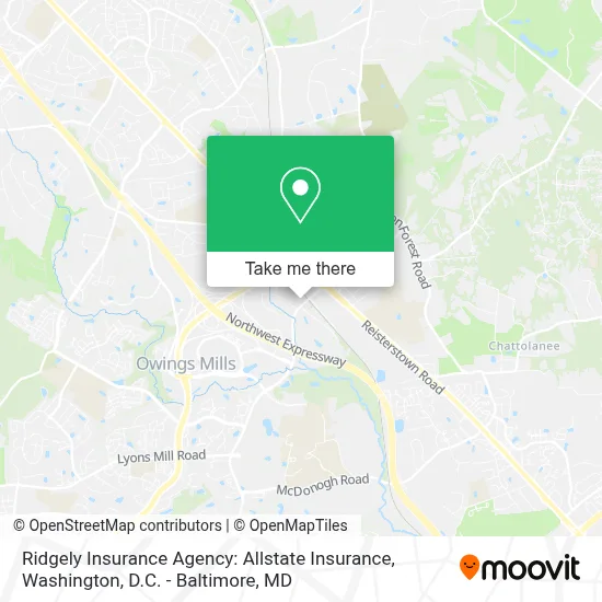 Ridgely Insurance Agency: Allstate Insurance map
