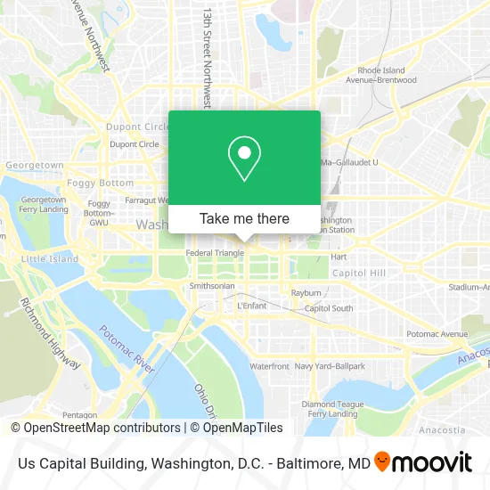 Us Capital Building map