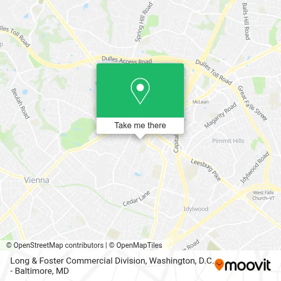 Long & Foster Commercial Division map
