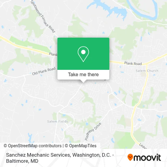 Sanchez Mechanic Services map