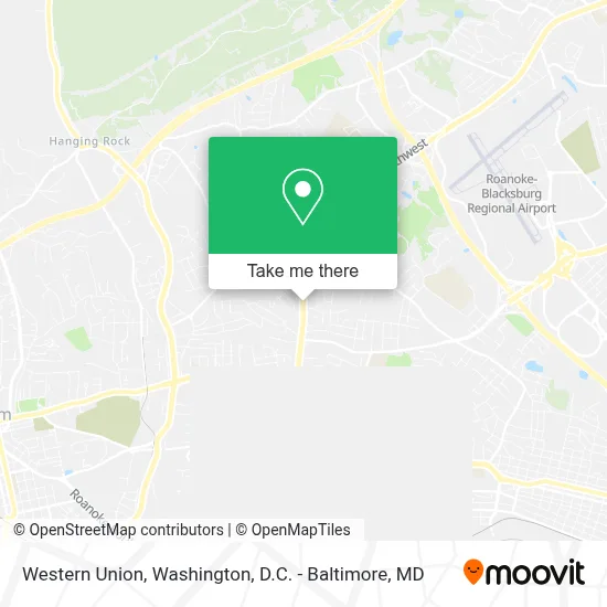 Western Union map