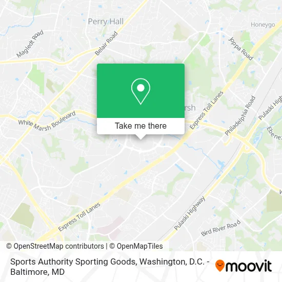 Sports Authority Sporting Goods map