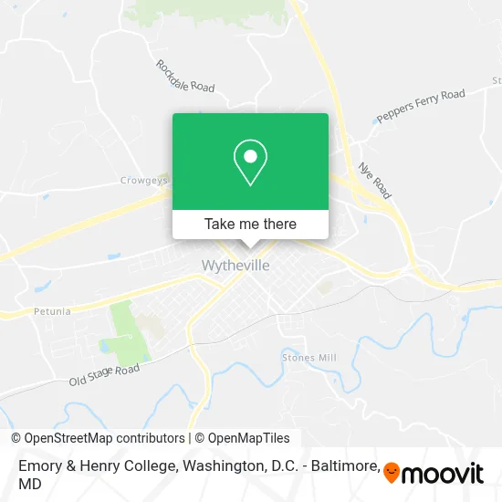 Emory & Henry College map