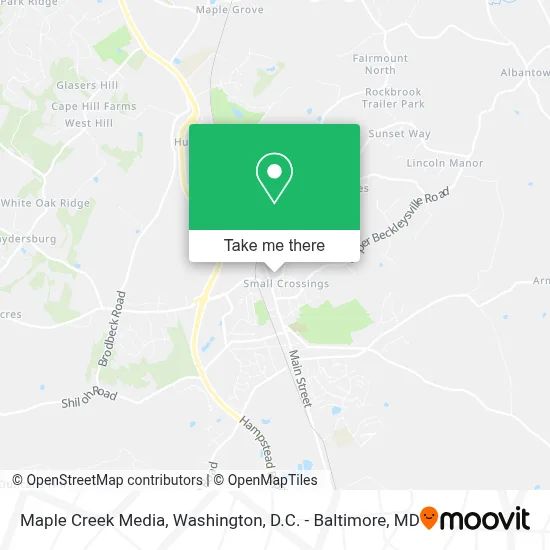 Maple Creek Media map