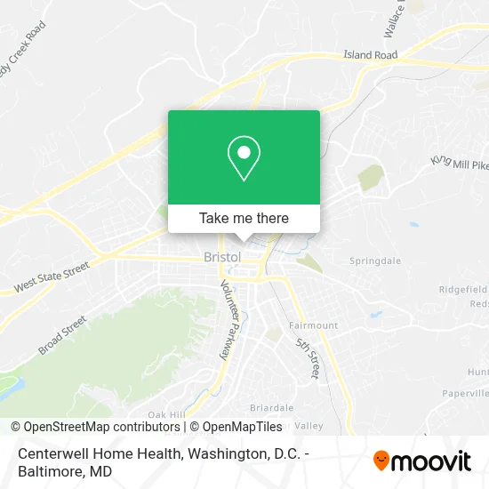 Centerwell Home Health map