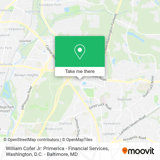 William Cofer Jr: Primerica - Financial Services map