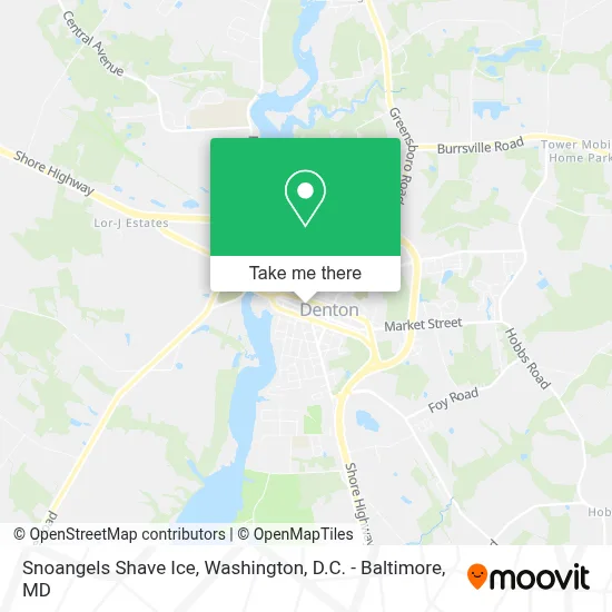 Snoangels Shave Ice map