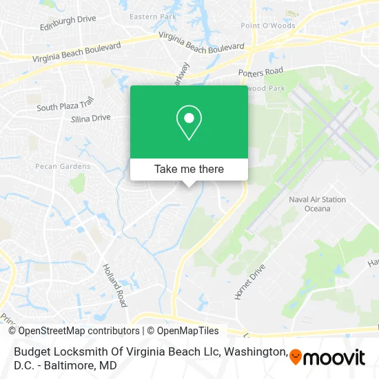 Budget Locksmith Of Virginia Beach Llc map