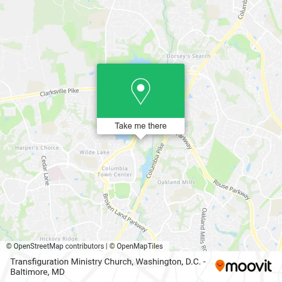 Transfiguration Ministry Church map