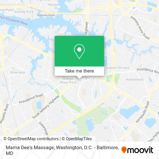Mama Dee's Massage map