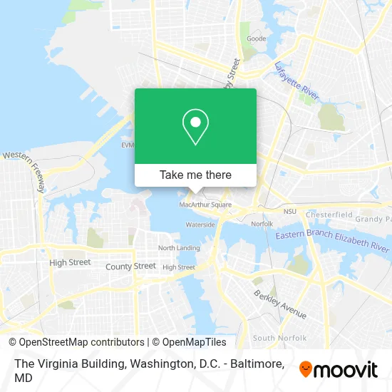 The Virginia Building map