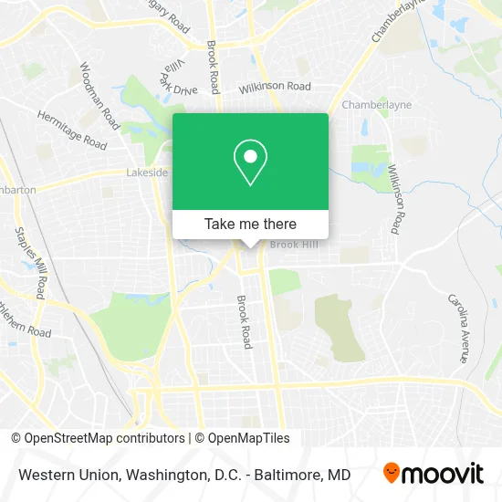 Western Union map