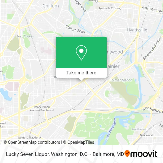 Lucky Seven Liquor map