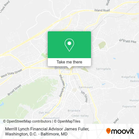 Merrill Lynch Financial Advisor James Fuller map