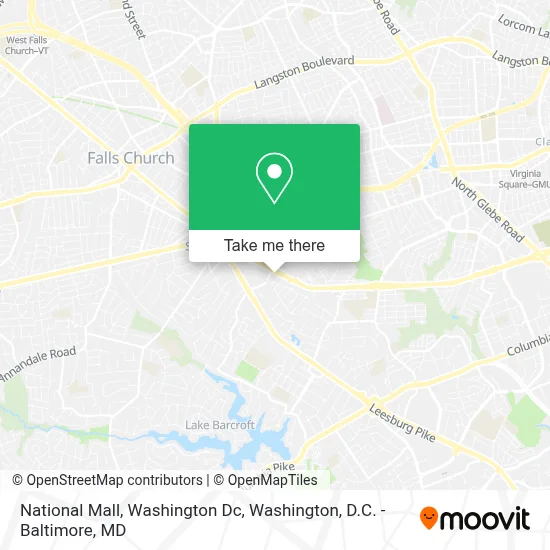 National Mall, Washington Dc map